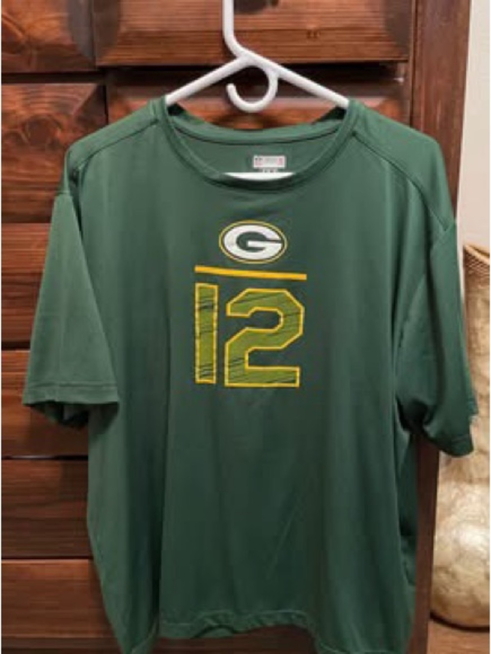 Men’s Green #12 Short-Sleeve Performance Shirt